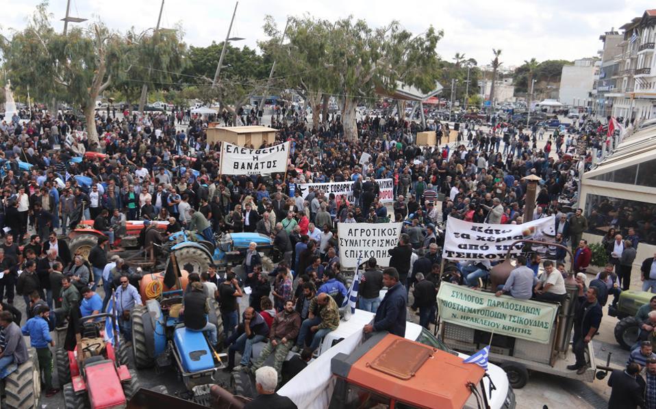 Στις 7 του Μάρτη θα γείρουνε οι Αγρότες τσι Κρήτης Στην Αθήνα!