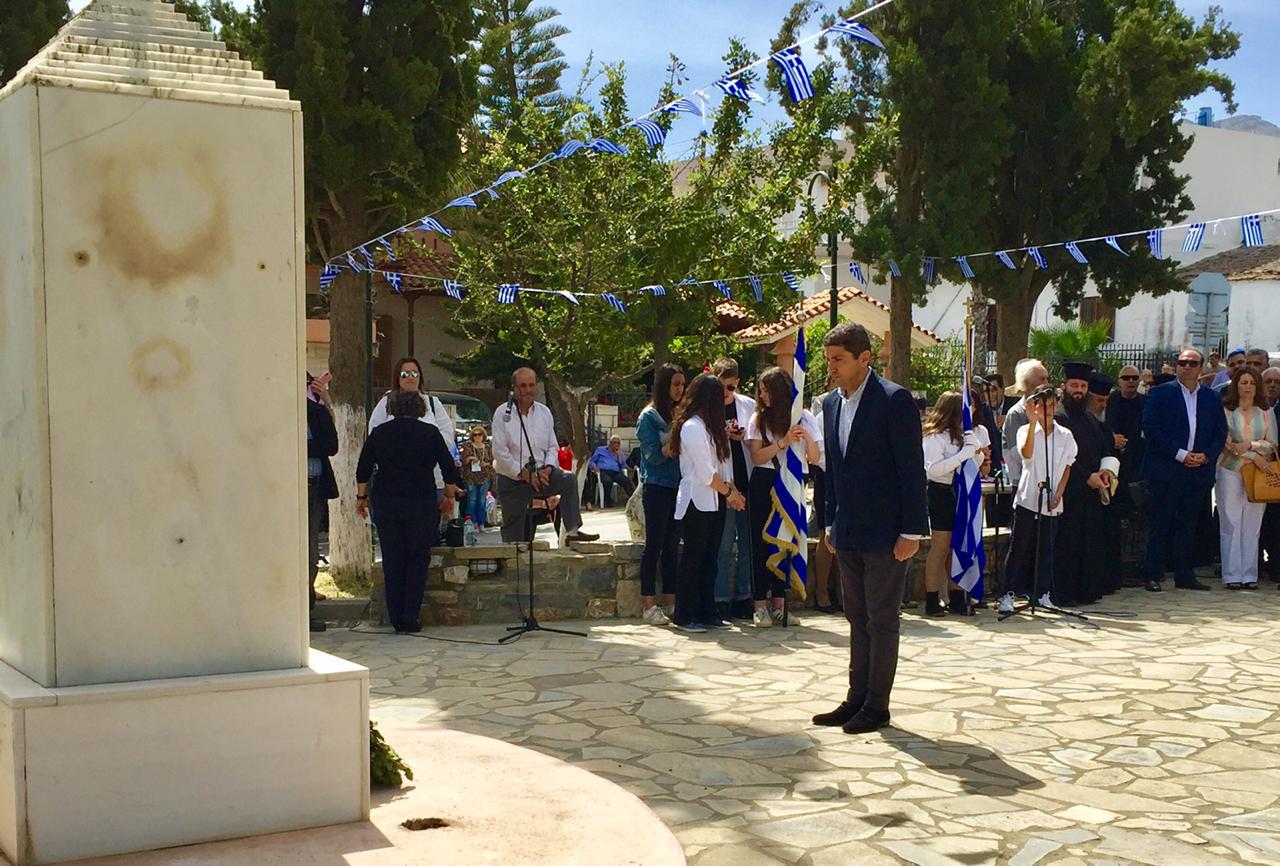 Ο Λευτέρης Αυγενάκης στην επέτειο της Μάχης της Κρήτης στο Χάρακα