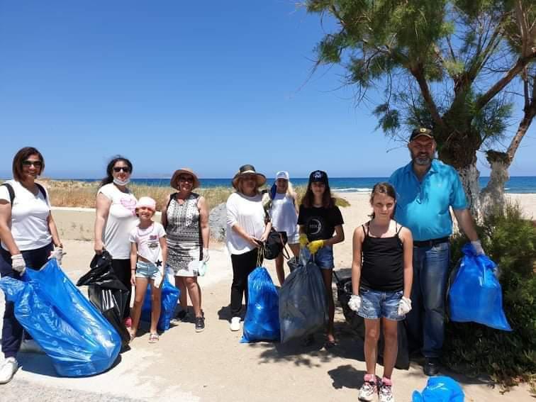 Γραμματεία Ποιότητας ζωής και  ΔΗΜ.Τ.Ο Χερσονήσου καθάρισαν την παραλία Ανισαρά
