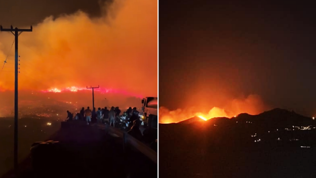 Φωτιά στη Σέριφο: Δύσκολη νύχτα για το νησί